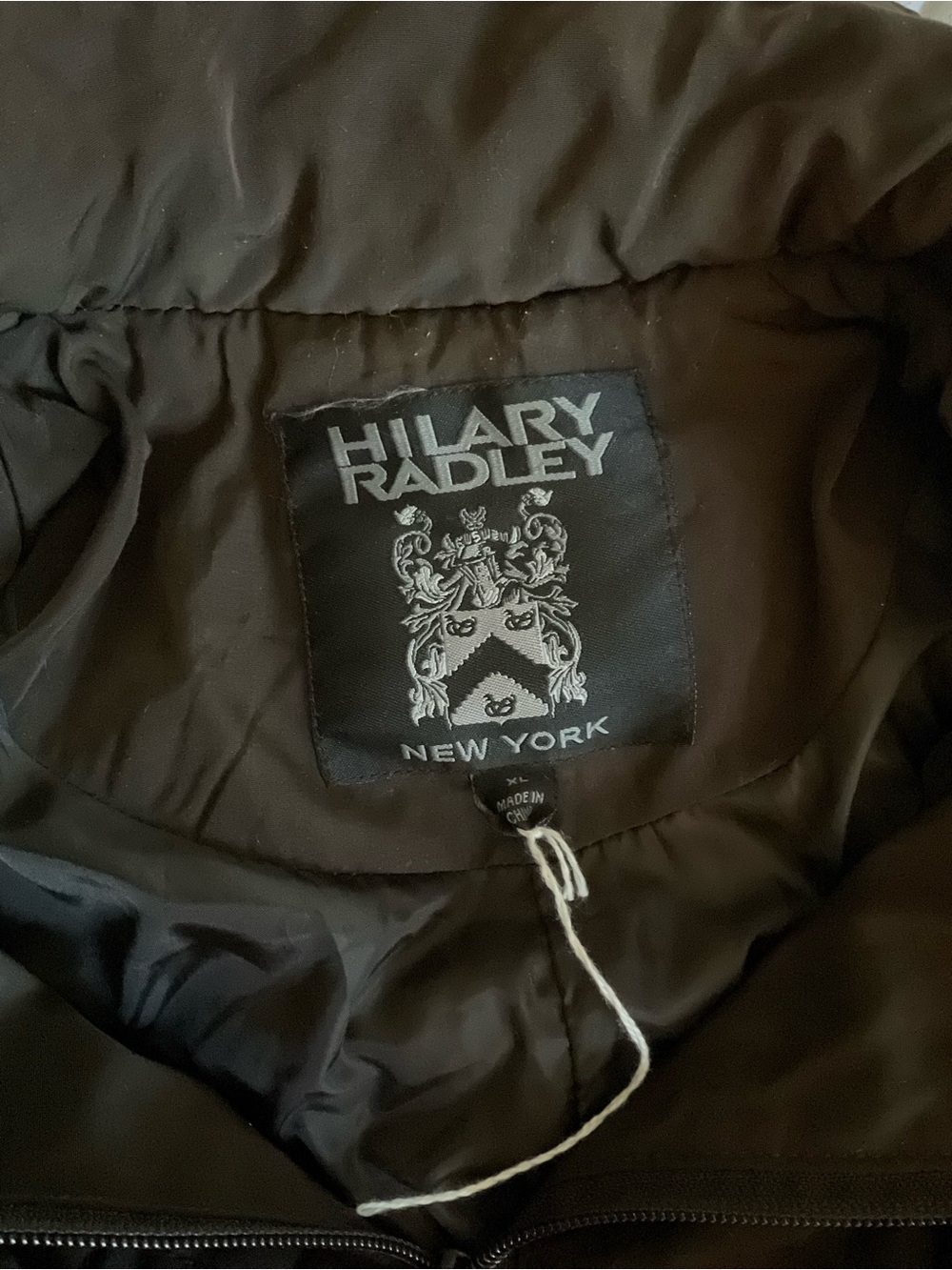 Hilary Radley Quilted Brown Puffer Jacket - Picture 8 of 8